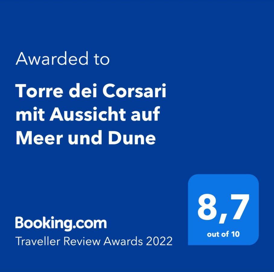 Torre Dei Corsari Mit Aussicht Auf Meer Und Dune Eksteriør bilde